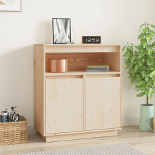 vidaXL tömör fenyőfa tálalószekrény 70x34x80 cm bútor