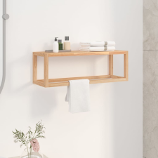vidaXL tömör fenyőfa törülközőtartó 60 x 20 x 20 cm fürdőszoba kiegészítő