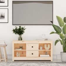 vidaXL Tömör fenyőfa TV-szekrény 103 x 36,5 x 52 cm bútor