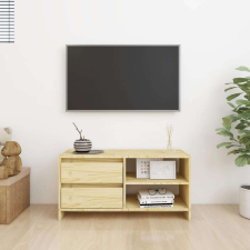 vidaXL tömör fenyőfa TV-szekrény 80 x 31 x 39 cm bútor