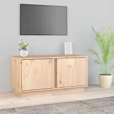 vidaXL tömör fenyőfa TV-szekrény 80x35x40,5 cm bútor