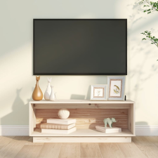 vidaXL tömör fenyőfa TV-szekrény 90x35x35 cm bútor