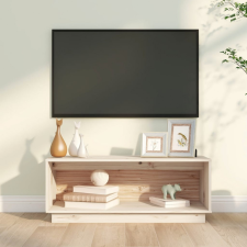 vidaXL tömör fenyőfa TV-szekrény 90x35x35 cm bútor