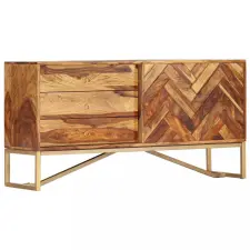 vidaXL Tömör kelet-indiai rózsafa tálalószekrény 118 x 30 x 60 cm kerti bútor