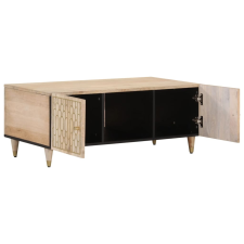 vidaXL tömör mangófa dohányzóasztal 100 x 54 x 40 cm (358260) bútor