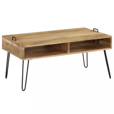 vidaXL tömör mangófa dohányzóasztal 100 x 60 x 45 cm bútor