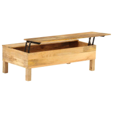 vidaXL tömör mangófa dohányzóasztal 110 x 55 x 35 cm bútor