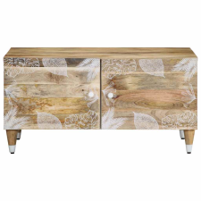 vidaXL tömör mangófa dohányzóasztal 80 x 50 x 40 cm (4018669) bútor