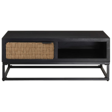 vidaXL tömör mangófa dohányzóasztal 90 x 60 x 35 cm (323497) bútor