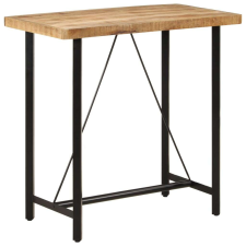 vidaXL tömör mangófa és vas bárasztal 110 x 55 x 107 cm bútor