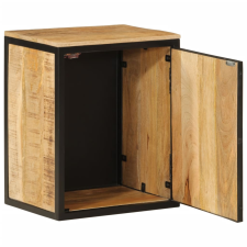 vidaXL tömör mangófa és vas fürdőszobai szekrény 40 x 30 x 50 cm (358573) fürdőszoba bútor