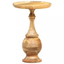 vidaXL tömör mangófa kerek kisasztal 43 x 43 x 66 cm bútor