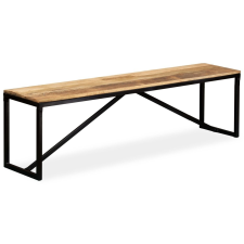 vidaXL tömör mangófa pad 160 x 35 x 45 cm kerti bútor