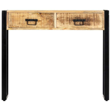 vidaXL Tömör mangófa tálalóasztal 90 x 30 x 75 cm bútor