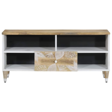 vidaXL tömör mangófa TV-szekrény100x33,5x46 cm (4018680) bútor