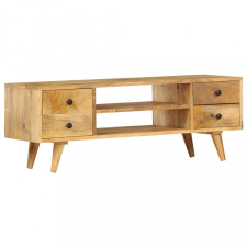 vidaXL Tömör mangófa TV-szekrény 110 x 35 x 40 cm bútor
