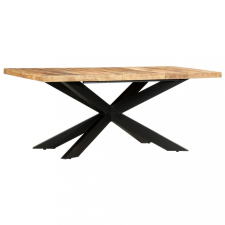 vidaXL tömör nyers mangófa étkezőasztal 180 x 90 x 76 cm bútor