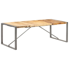 vidaXL tömör nyers mangófa étkezőasztal 220 x 100 x 75 cm bútor