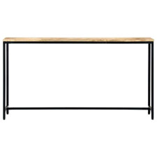 vidaXL Tömör, nyers mangófa tálalóasztal 140 x 35 x 76 cm bútor