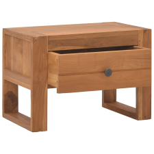 vidaXL tömör tíkfa éjjeliszekrény 50 x 30 x 35 cm (326123) bútor