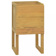 vidaXL Tömör tíkfa fürdőszobaszekrény 45 x 45 x 75 cm fürdőszoba bútor