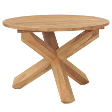  vidaXL tömör tíkfa kerti étkezőasztal Ø110 x 75 cm kerti bútor