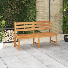 vidaXL tömör tíkfa kerti pad 150 cm kerti bútor
