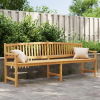 vidaXL Tömör tíkfa kerti pad 228 x 59,5 x 90 cm