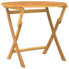 vidaXL tömör tíkfa összecsukható kerti asztal 85 x 76 cm (44689) kerti bútor