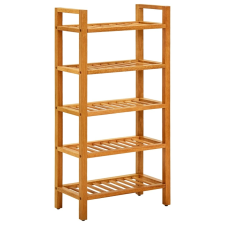 vidaXL tömör tölgyfa cipőtartó 5 polccal 50 x 27 x 100 cm bútor