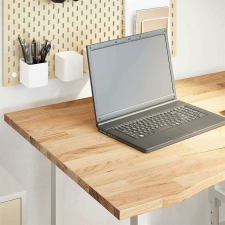 vidaXL tömör tölgyfa téglalap alakú asztallap kezeletlen 100x80x2,5 cm bútor