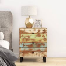 vidaXL tömör újrahasznosított és szerelt fa éjjeliszekrény 50x33x62 cm bútor