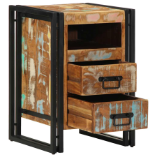 vidaXL tömör újrahasznosított fa éjjeliszekrény 40x40x59 cm (4016698) bútor