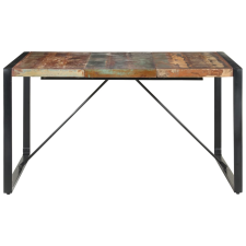 vidaXL tömör újrahasznosított fa étkezőasztal 140 x 140 x 75 cm (321573) bútor