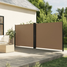 vidaXL Tópszínű behúzható oldalsó napellenző 160 x 1200 cm kerti bútor