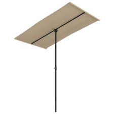 vidaXL tópszínű kültéri napernyő alumíniumrúddal 180 x 110 cm (47331) kerti bútor