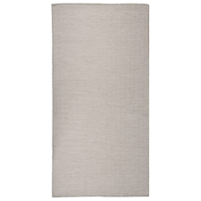 vidaXL tópszínű lapos szövésű kültéri szőnyeg 100 x 200 cm lakástextília