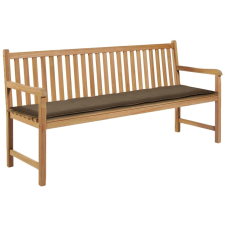 vidaXL tópszínű párna kerti padhoz 180 x 50 x 3 cm kerti dekoráció