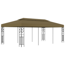 vidaXL tópszínű pavilon 6 x 3 m 180 g/m² kerti bútor