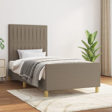 vidaXL tópszínű szövet ágykeret fejtámlával 100 x 200 cm ágy és ágykellék