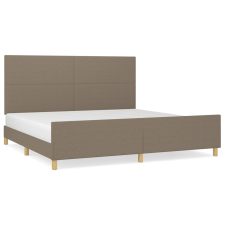 vidaXL tópszínű szövet ágykeret fejtámlával 200x200 cm (3124923) ágy és ágykellék