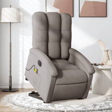 vidaXL tópszínű szövet dönthető elektromos álló masszázsfotel masszázsfotel