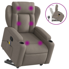 vidaXL tópszínű szövet dönthető masszázs- és állófotel (3204502) masszázsfotel