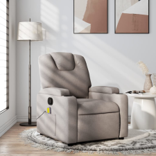 vidaXL tópszínű szövet dönthető masszázsfotel masszázsfotel