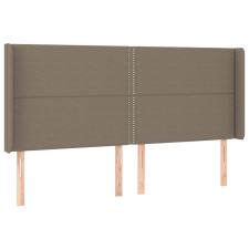 vidaXL tópszínű szövet fejtámla szárnyakkal 163x16x118/128 cm (3119450) ágy és ágykellék