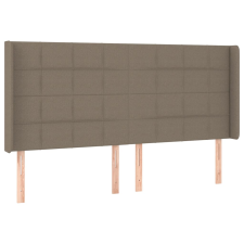 vidaXL tópszínű szövet fejtámla szárnyakkal 163x16x118/128 cm (3119590) ágy és ágykellék