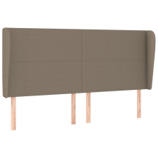 vidaXL tópszínű szövet fejtámla szárnyakkal 183x23x118/128 cm (3117694) ágy és ágykellék