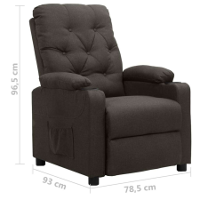 vidaXL tópszínű szövet felállást segítő fotel bútor