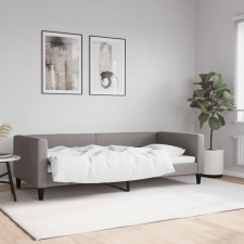 vidaXL tópszínű szövet kanapéágy 90 x 200 cm ágy és ágykellék