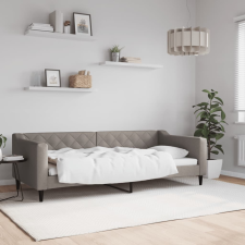 vidaXL tópszínű szövet kanapéágy 90 x 200 cm bútor